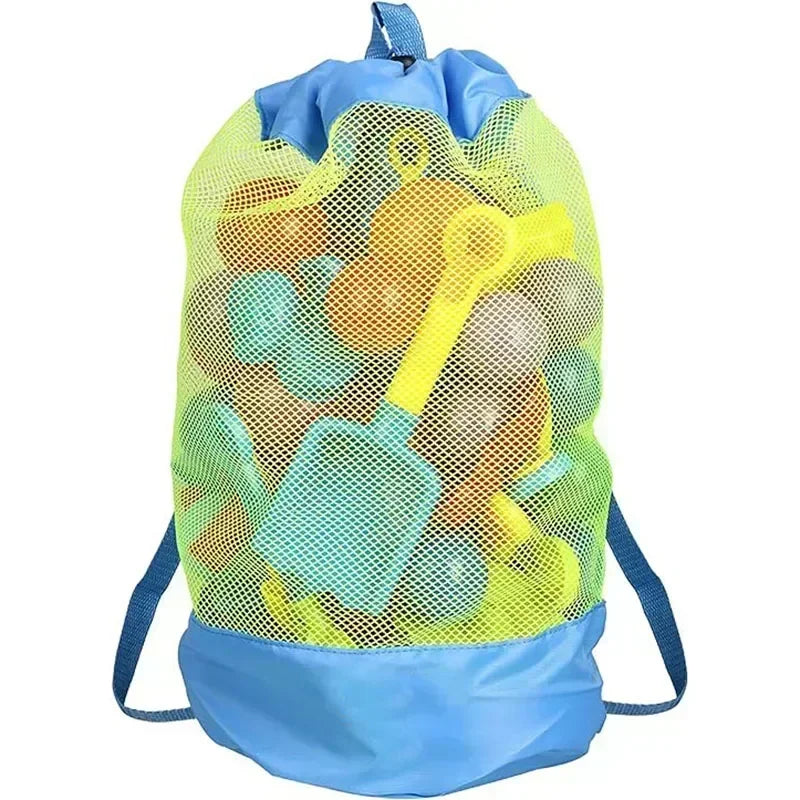Hot Outdoor Beach Bag Foldable Mesh Swimming Bag Toys High Capacity Basket Storage Bag for Kids Children Swimming Dry Sack