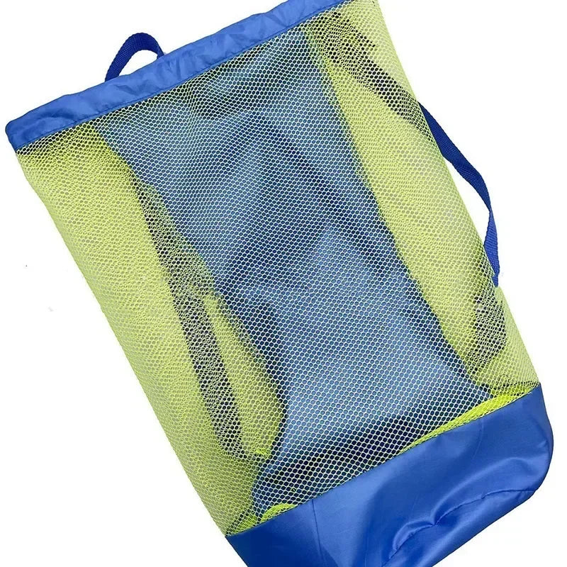 Hot Outdoor Beach Bag Foldable Mesh Swimming Bag Toys High Capacity Basket Storage Bag for Kids Children Swimming Dry Sack