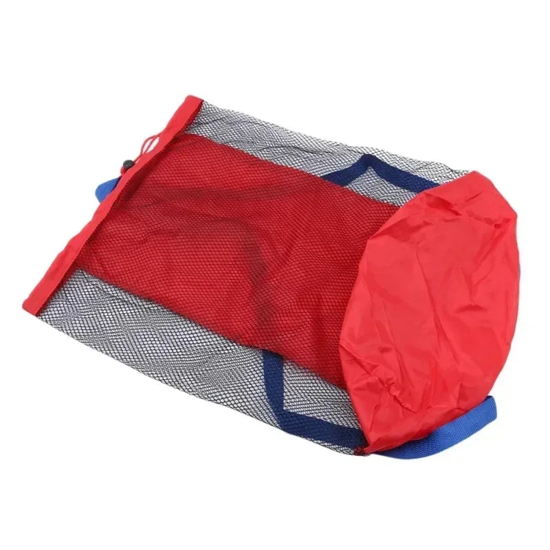Hot Outdoor Beach Bag Foldable Mesh Swimming Bag Toys High Capacity Basket Storage Bag for Kids Children Swimming Dry Sack