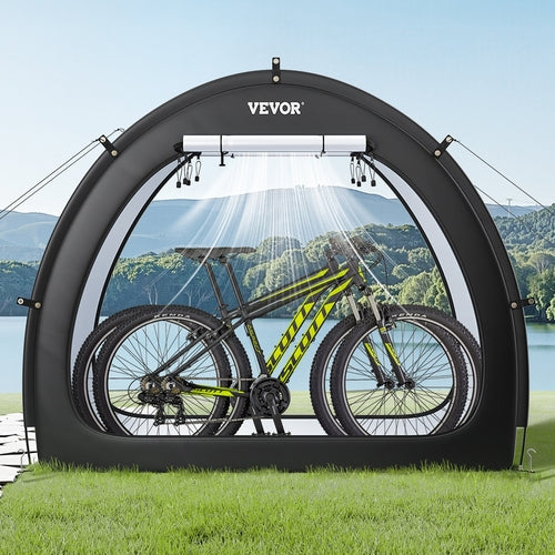 Bike Storage Tent, 1 to 2 Bikes, Outdoor Spacious Bike Storage Tent